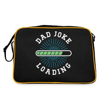 Dad Joke Papa Joke Jokes Father - Retro Bag - black/gold - Back