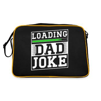 Dad Joke Papa Joke Jokes Father - Retro Bag - black/gold - Back