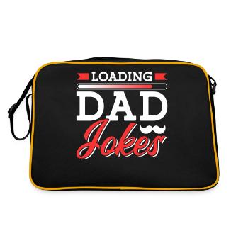 Dad Joke Papa Joke Jokes Father - Retro Bag - black/gold - Back