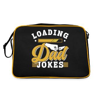 Papa Blague Papa Blagues Père - Sac Retro - noir/or - Dos