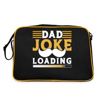 Papa Blague Papa Blague Père Blagues - Sac Retro - noir/or - Dos