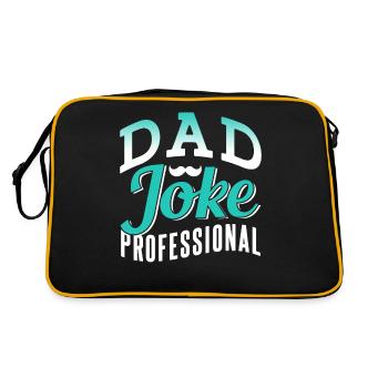 Papa Blague Papa Blague Père Blagues - Sac Retro - noir/or - Dos