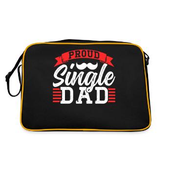 Fier parent seul parent seul parent seul parent - Sac Retro - noir/or - Dos