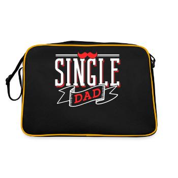 Père célibataire Papa Papa Parent célibataire - Sac Retro - noir/or - Dos