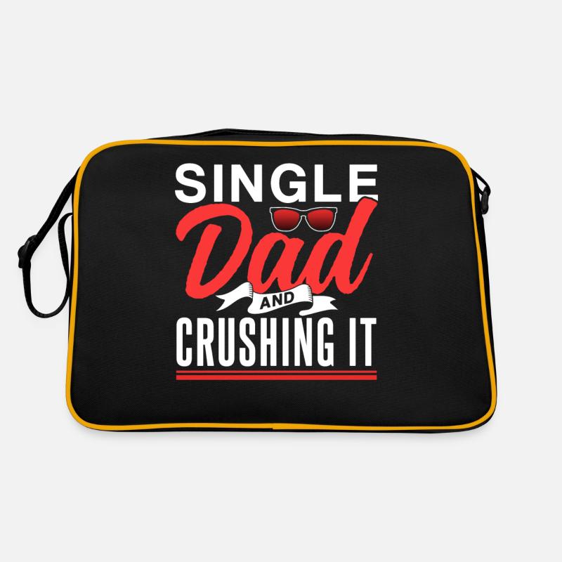 Single Father Daddy Papa Single Parent Retro Bag
