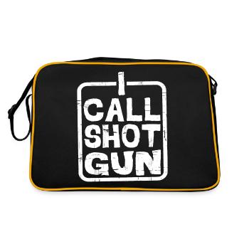 I Call Shotgun 5 - Retro Tasche - Schwarz/Gold - Hinten