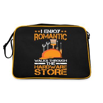 Enjoy Romantic Walks Through The Hardware Store14 - Retro Bag - black/gold - Back