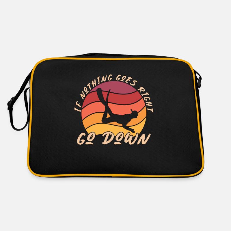 Freitaucher Apnoe Tauchen Freitauchen Geschenk Retro Tasche