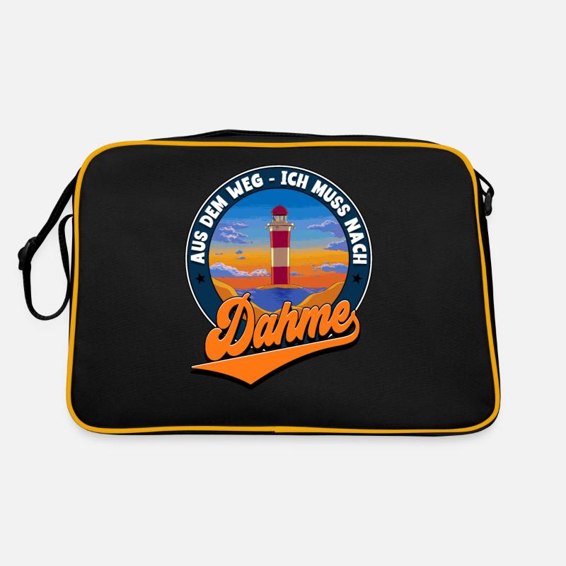 Dahme - Retro Tasche - Schwarz/Gold