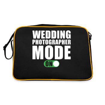 Mode Photographe de mariage activé - Sac Retro - noir/or - Dos