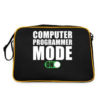 Computer Programmer Mode On - Retro Bag - black/gold - Back