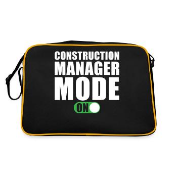 Construction Manager Mode On - Retro Bag - black/gold - Back