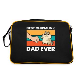 Best Chipmunk Dad Ever - Retro Bag - black/gold - Back
