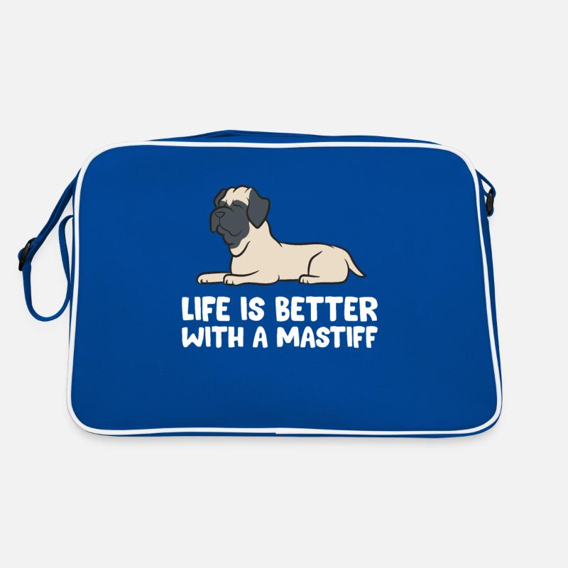 La vie est meilleure avec un dogue Sac Retro