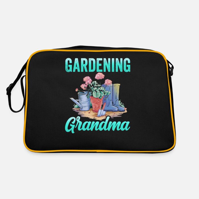 Gartenarbeit Oma Gärtnerin Garten Großmutter Retro Tasche