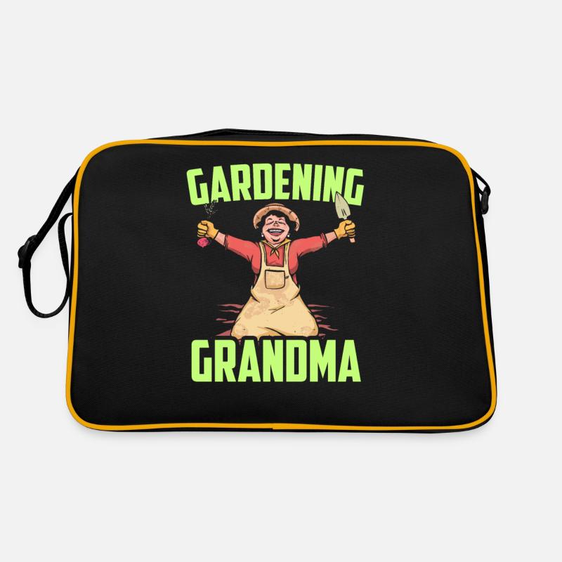Gartenarbeit Oma Gärtnerin Garten Großmutter Retro Tasche