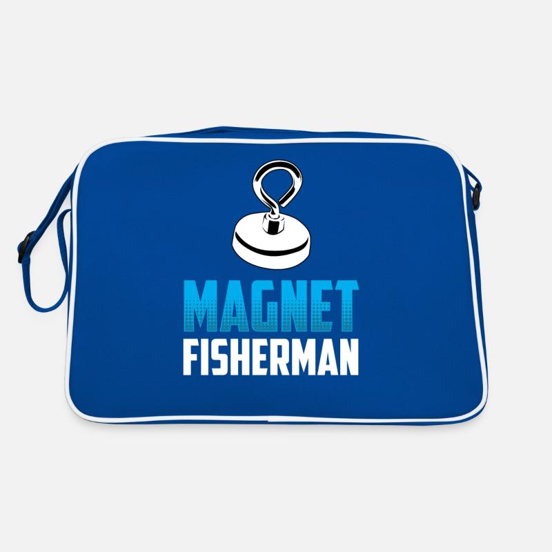 Magnetfischer Magnetfischen Magnet Retro Tasche