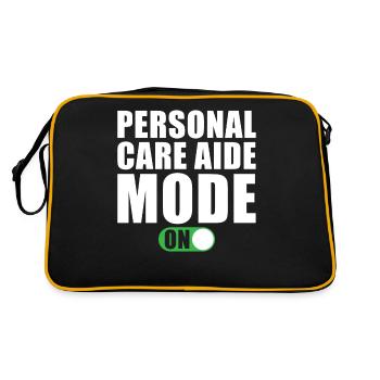 Nursing Assistant Mode On - Retro Bag - black/gold - Back