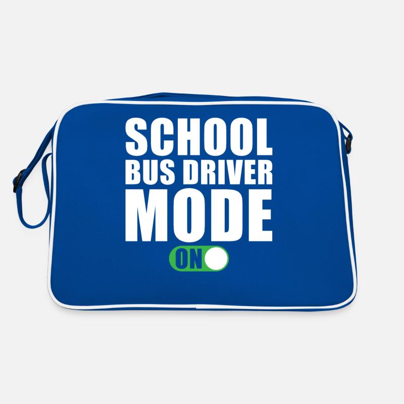 School Bus Driver Mode On Retro Bag