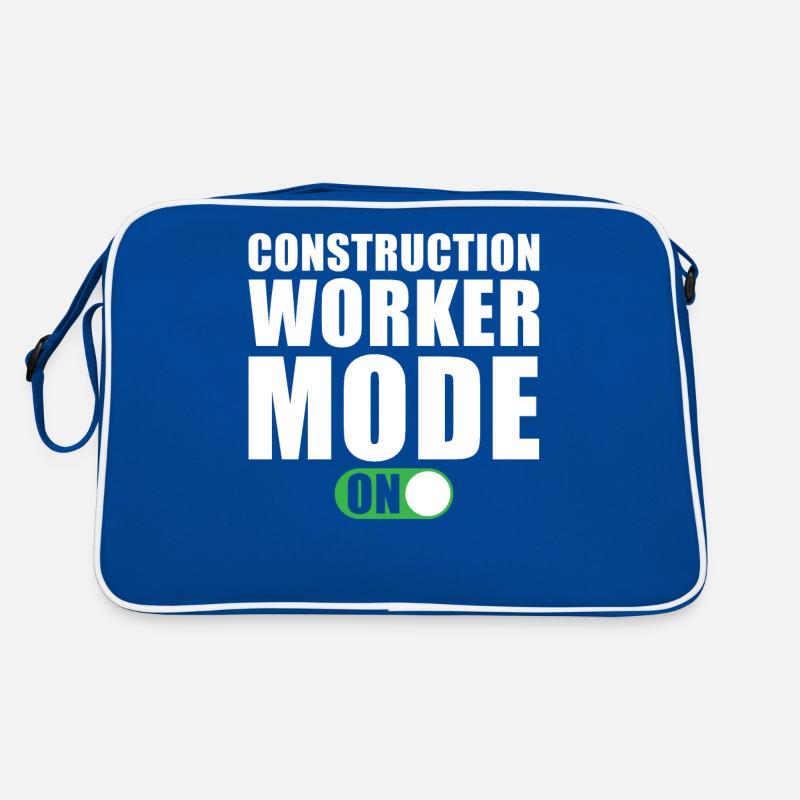 Bauarbeiter Modus Ein Retro Tasche