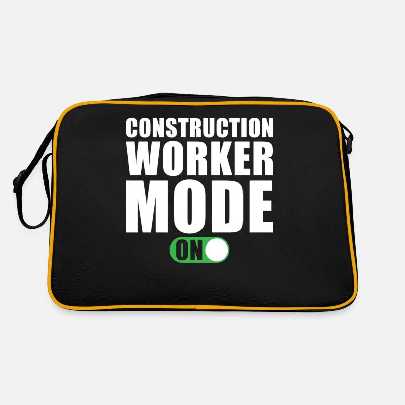 Bauarbeiter Modus Ein Retro Tasche