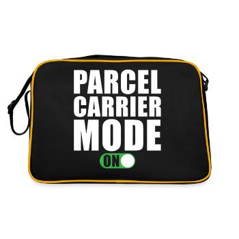 Parcel Delivery Mode One Parcel Carrier Deliverer - Retro Bag - black/gold - Back