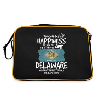 Delaware - Sac Retro - noir/or - Dos