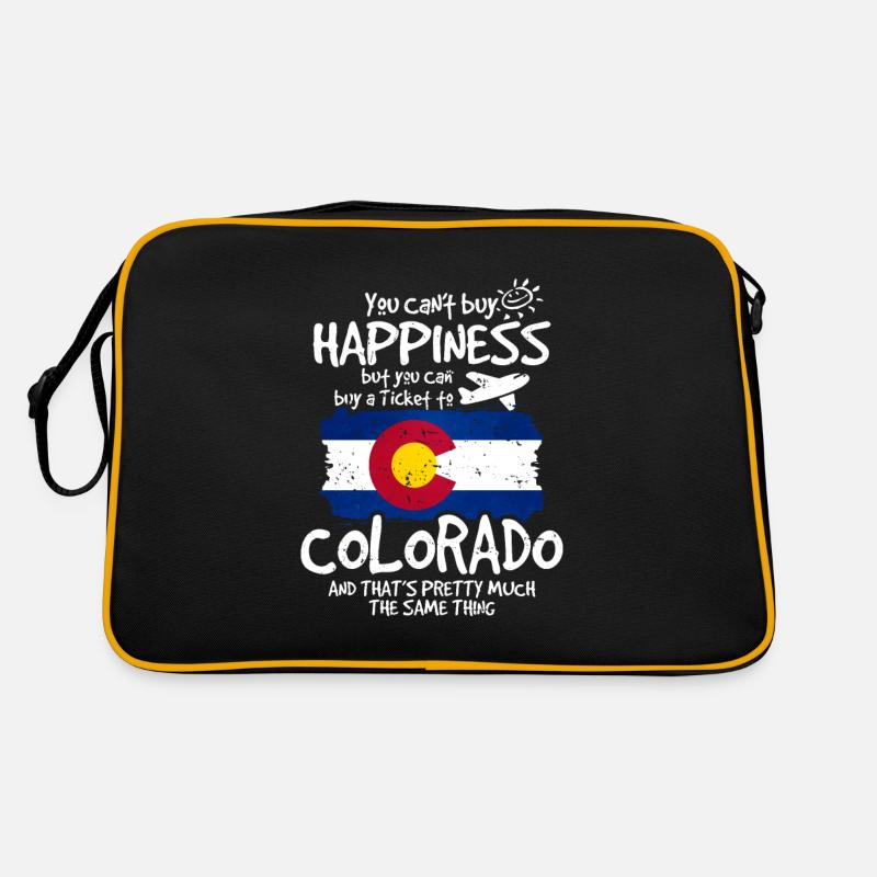 Colorado - Retro Tasche - Schwarz/Gold