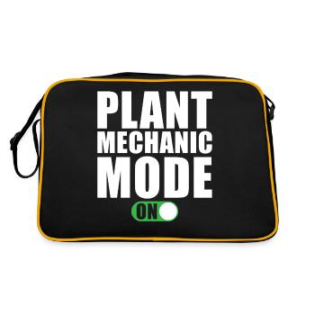 Plant Mechanic Mode On - Retro Bag - black/gold - Back