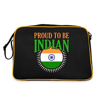 Inde - Sac Retro - noir/or - Dos