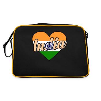 Inde - Sac Retro - noir/or - Dos