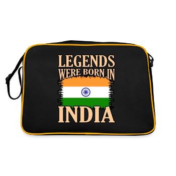 Inde - Sac Retro - noir/or - Dos