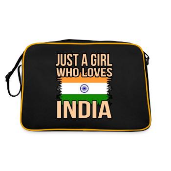 Inde - Sac Retro - noir/or - Dos