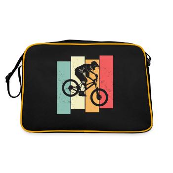 Design VTT retro look pour les amateurs de vélo - Sac Retro - noir/or - Dos