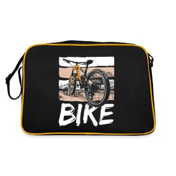 Design VTT retro look pour les amateurs de vélo - Sac Retro - noir/or - Dos
