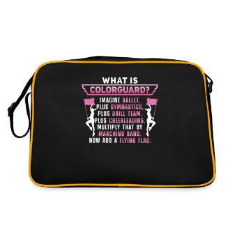 Was ist Color Guard Funny Flag Corps - Retro Tasche - Schwarz/Gold - Hinten