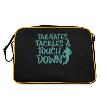 Tailgates Tackles and Touch Down America - Retro Bag - black/gold - Back