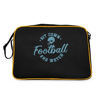 Sit Down Football and watch America Sports - Retro Bag - black/gold - Back