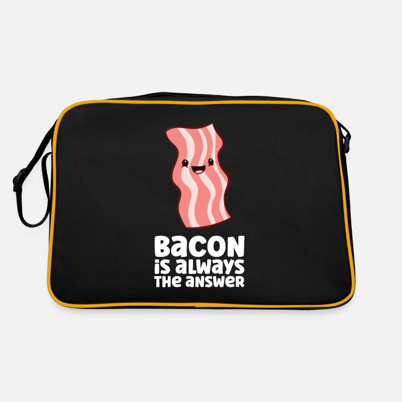Le bacon est toujours la réponse Drôle de bacon Sac Retro