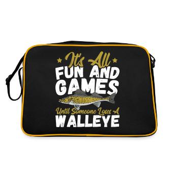 It’s All Fun and Games Until Someone Loses a - Retro Tasche - Schwarz/Gold - Hinten