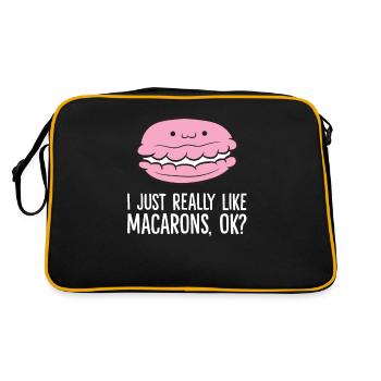 J’aime beaucoup les macarons, d’accord? France - Sac Retro - noir/or - Dos