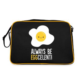Toujours être Eggcelent Petit déjeuner Miroir Oeuf - Sac Retro - noir/or - Dos