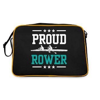Fier Rameur Aviron Aviron Aviron Bateau Aviron - Sac Retro - noir/or - Dos
