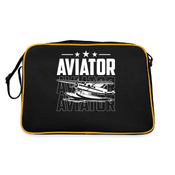 Pilote Pilote Jet Petit Avion Léger - Sac Retro - noir/or - Dos
