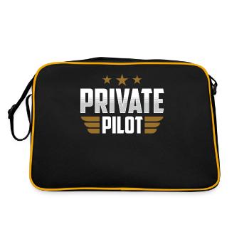 Jet de pilote privé Avion léger Petit avion - Sac Retro - noir/or - Dos