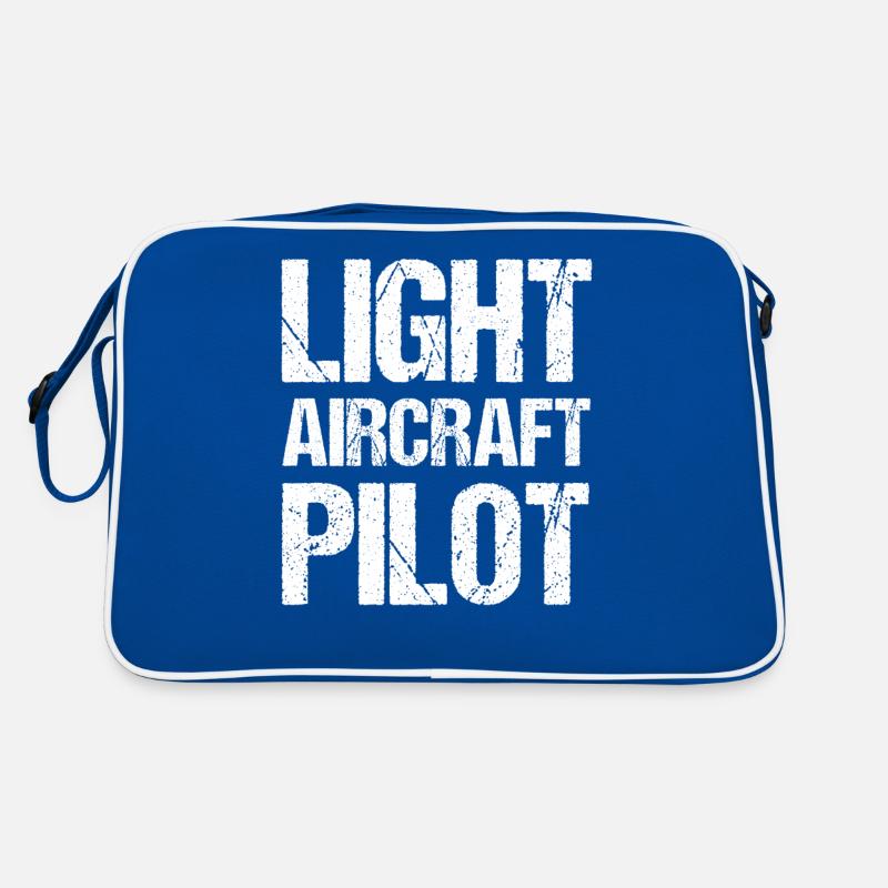 Pilot Eines Leichtflugzeugs Jet Kleinflugzeug Retro Tasche