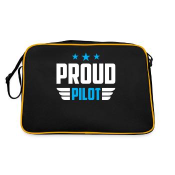 Fier pilote de petit avion avion léger Jet - Sac Retro - noir/or - Dos