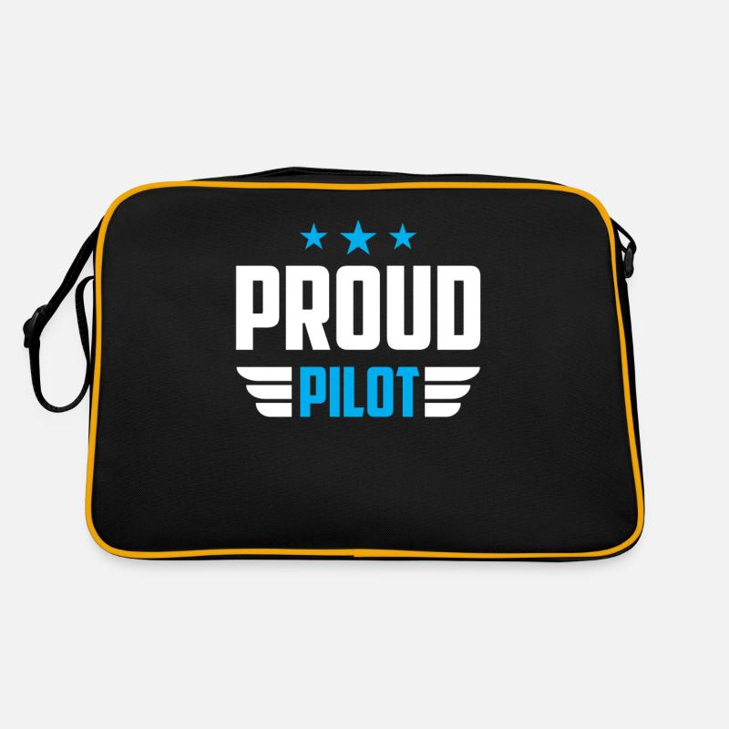 Stolzer Pilot Kleinflugzeug Leichtflugzeug Jet Retro Tasche