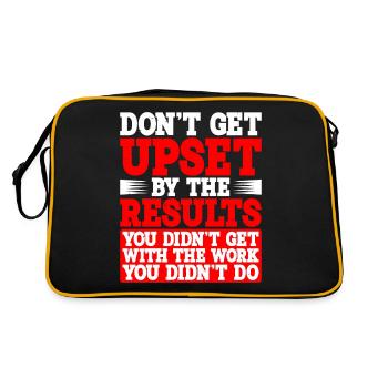 Ne vous fâchez pas avec les résultats que vous n’avez pas obtenus - Sac Retro - noir/or - Dos