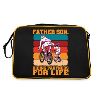 Père Fils, Partenaires d’équitation pour la vie - Sac Retro - noir/or - Dos